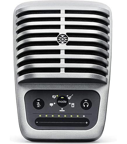 Amazon | SHURE MV51 : コンデンサーマイク 実況/在宅勤務/ウェブ会議