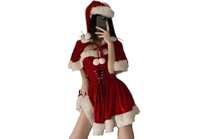[kiatt] サンタ コスプレ レディース 可愛い サンタコス 衣装 4点セット クリスマス 女性用 仮装 大きいサイズ コスチューム セクシー サンタクロース 演出服 イベント 新年会