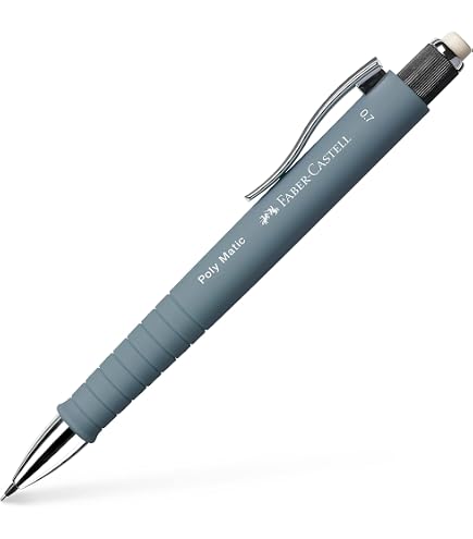 Faber-Castell Grip 1347 Mechanical Pencil - 0.7mm B Lead, Eraser, Rose Shadows Design - View #2