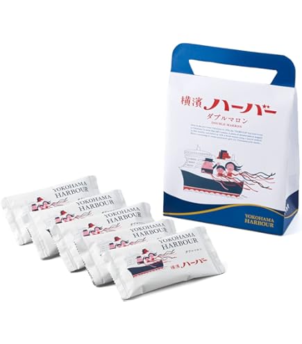 Amazon.co.jp: ありあけ横濱ハーバー ダブルマロン 16個 : 食品・飲料