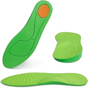 [GAOAG] O脚矯正 インソール, 人間工学 衝撃吸収 アーチ型 足底筋膜炎 偏平足改善 ひざ・腰の負担を軽減 足首…