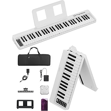 電子ピアノ 多機能モデル 専用ケース付き 楽天市場】ニコマク NikoMaku 電子ピアノ 88鍵盤 折り畳み式
