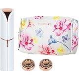 【日本正規品】フローレス3点セット 電動フェイスシェーバー 女性 産毛 ムダ毛 18金 シェービング 電気シェーバー コードレス レディース (ホワイト)