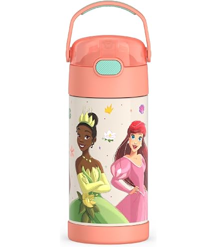 THERMOS Kids FUNtainer 16oz Water Bottle With Spout - Princess Design, Durable Tritan Plastic - View #5