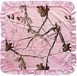 Carstens Real Tree AP Baby Blanket, Pink, 34" x 34" [並行輸入品]