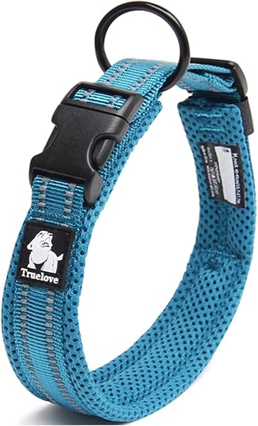 Cocomall Dog Collar, Training Collar for Small, Medium, and Large Dogs, Pet Product, 3M Reflective Material, Made of Nylon, Breathable, Stretchable, Soft, Adjustable, Harness, Leash, S, Royal Blue - 1