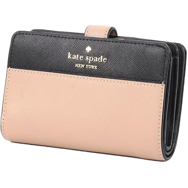 ケイトスペード 二つ折財布 バイカラー ベージュ レザー kate spade 楽天市場】ケイトスペード 財布 二つ折り KATE SPADE pwr00279