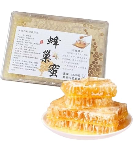 Amazon | 蜂の巣 天然の風味 豊かな口当たり 花の香りが広がる 巣蜜
