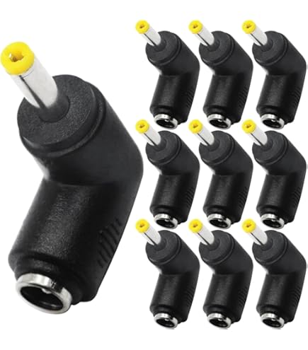 電源 コネクター 変換 コード 4.8mmx1.7mm 2個入り ブラック Amazon.co