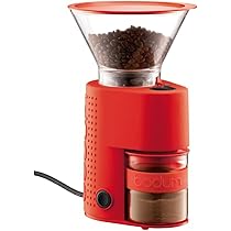 Amazon.co.jp: bodum BISTRO 電気式コーヒーグラインダー レッド