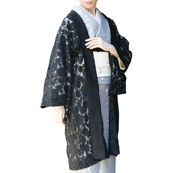 ふりふ　星柄薄羽織　黒シースルー ふりふ - ふりふ 星柄薄羽織 黒シースルーの通販 by ヒツキ0628's shop