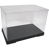 かしばこ商店 透明フィギュアケース 402124 プラスチック 組立式 W400×D210×H240mm ディスプレイケース