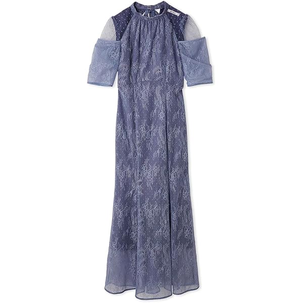 SNIDEL パフレースドレス ワンピース　水色 SNIDEL スナイデル パフレースドレス ライトブルー/S｜結婚式