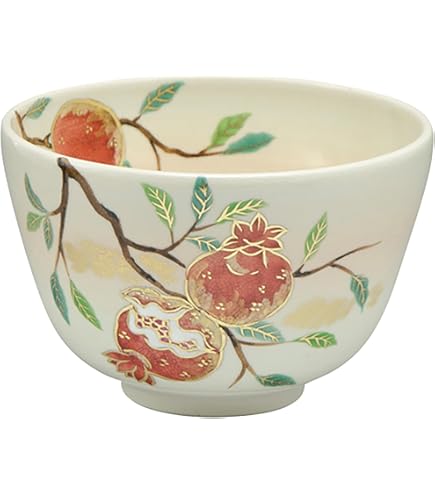Amazon｜京焼 清水焼 陶あん窯 平抹茶碗 花結晶(銀藤) kta541｜抹茶碗