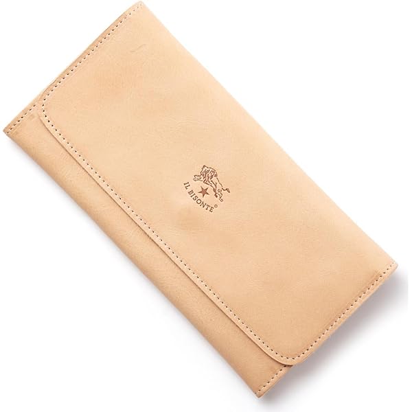 サーモン✴︎イルビゾンテ 長財布 NATURALE Amazon | イルビゾンテ 長財布 カウハイドレザー フラップ