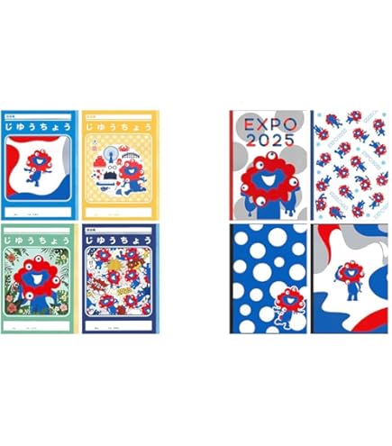 Amazon | 山野紙業 ノート EXPO2025 ミャクミャク A罫 4冊パック