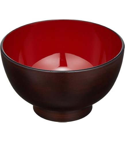Amazon.co.jp: 若泉漆器 ひさご汁椀 溜内朱 W-6-10 : ホーム＆キッチン