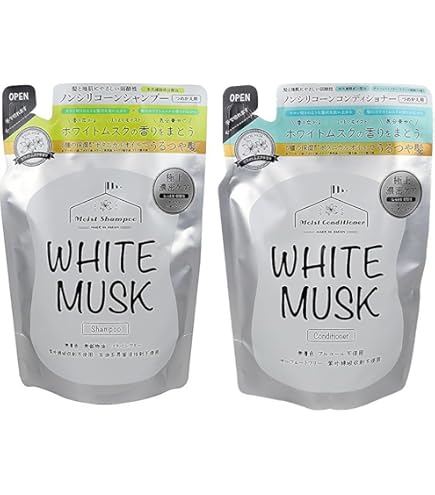 Amazon | 【シャンプー＆コンディショナーセット】AMN ホワイトムスク