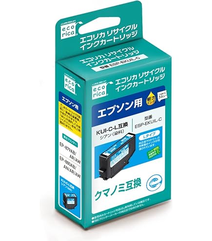 Amazon.co.jp: エプソン用 KUI 互換 (クマノミ 互換) インク
