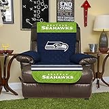 NFL Recliner Reversible Furniture Protector with Elastic Straps, 80-inches by 65-inches