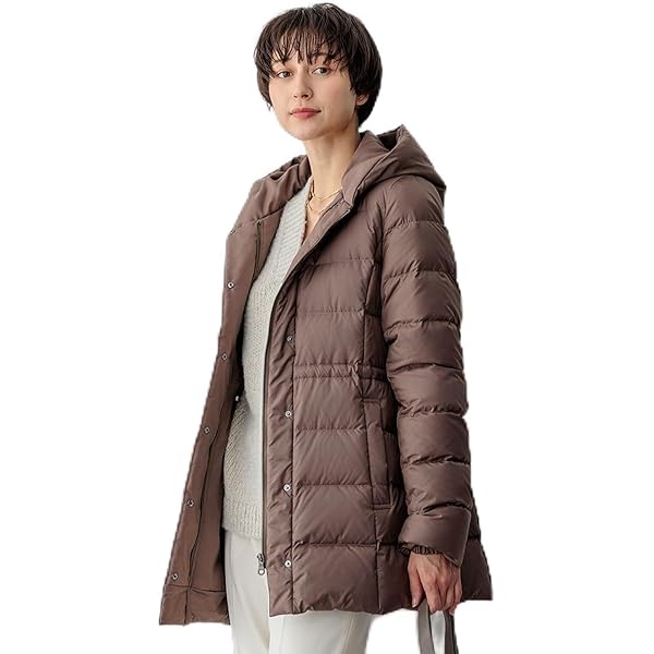 23区　シレータフタショートダウンコート　ブラウン　44 ニジュウサンク 23区 【一部先行予約/新色追加/洗える】シレータフタ