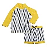 幼児用, ラッシュガ-ド，シャツ、ショットパンツ、セット、５０+日焼予防（セットS 0-6m,星）