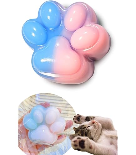 希少　激レア　ニクキューティー　スクイーズ　肉球　　猫　ポーチ Amazon | AZ-FRONT 肉球スクイーズ ふわふわ触感 癒しグッズ 猫好き