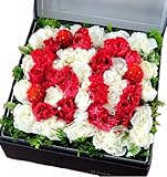 花由 ボックスフラワー hana cube◆グランデ（大）◆黒箱 ザ・ナンバー 生花