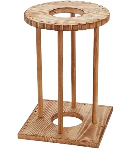 木製組紐台 Amazon | Vseutiac 組紐 丸台 ディスクラック 木製道具 使いやすい