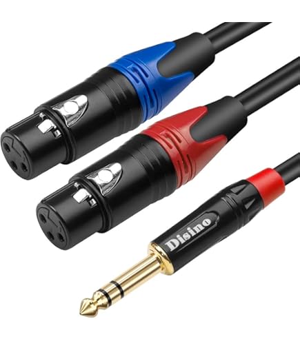 JOLGOO Câble Répartiteur XLR Femelle Vers 2 XLR Mâles 1,5M - Qualité Professionnelle