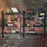 HAIZHEN DIYの本棚水パイプラックレトロインダストリースタイルの本棚 ( サイズ さいず : 180*20*120 )