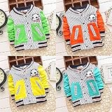 薄手ブルゾン　　胸元＆背中にキュートなパンダ♪80cm～110cm　全4色 ブルー/110cm１点 【1点】