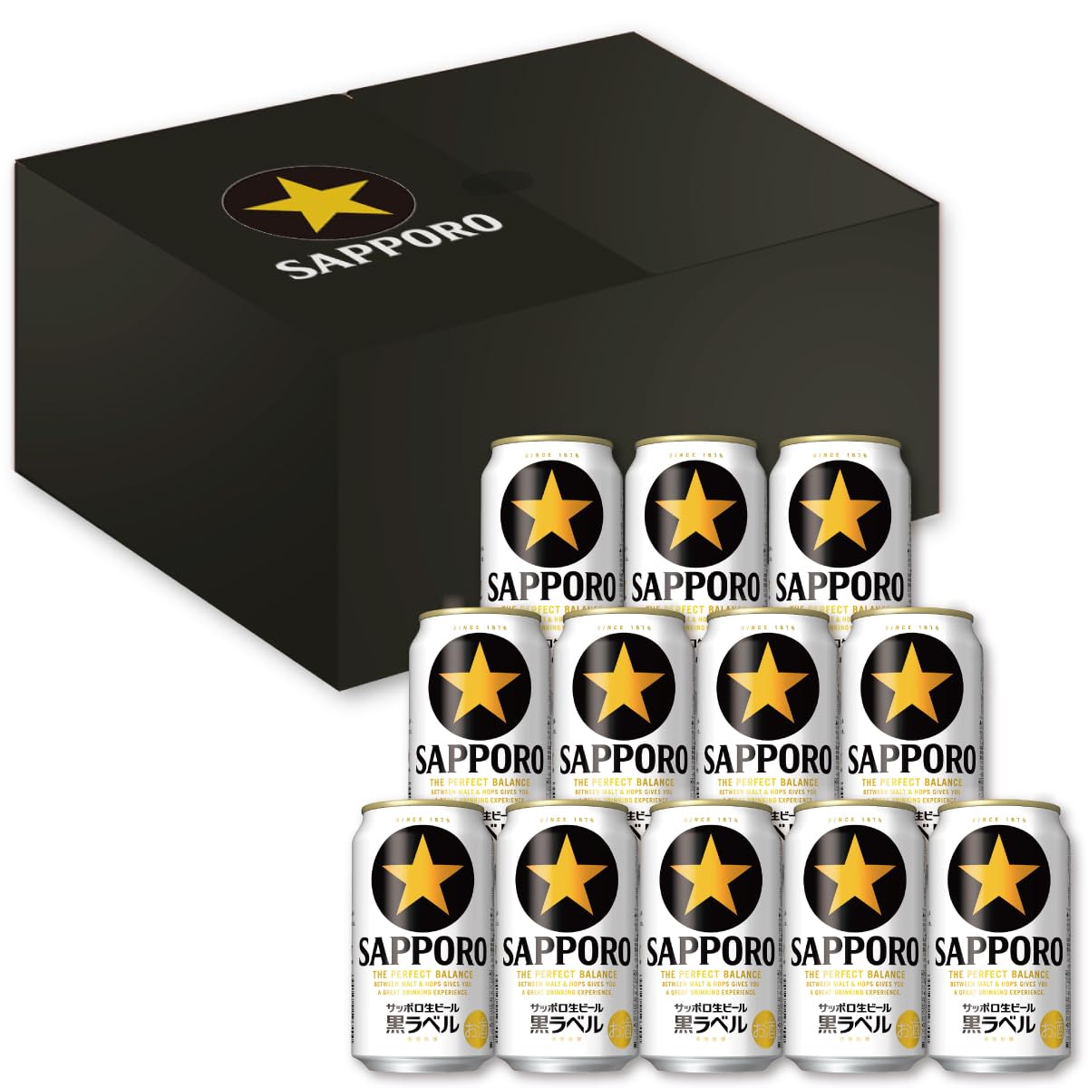 【えらべるPay3000円分当たる】【2,177円】 サッポロ生ビール 黒ラベル お楽しみボックス 350ml×12本