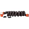 Camco RhinoFLEX 15ft RV Sewer Hose Kit, Includes Swivel Fitting and Translucent Elbow with 4-In-1 Dump Station Fitting, Stora