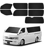200系ハイエースワイド　サンシェードセット 200系 ハイエース ワイド の車中泊ならカーテンいらず