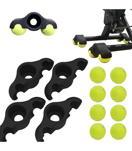 Kit 4 Piedi Rocker Per Rullo Indoor – Adattatore Per Wahoo Kickr Core Con 8 Palline Da Tennis Per Stabilità