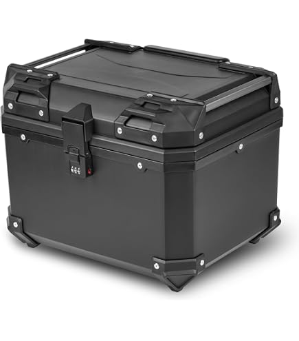 Amazon | HI-LINE バイクリアボックス 57L 大容量 防水 ABS樹脂 軽量