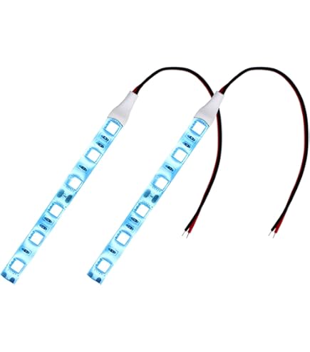 Amazon | LED COB テープライト 10cm 12V 防水 白ベース 片端子 正面