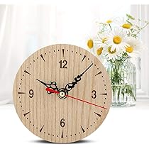 Amazon.co.jp: 木製の時計 掛け時計 木製時計 木製壁掛け時計