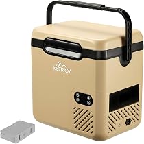 KEEPJOY 車載冷蔵庫 ポータブル冷蔵冷凍庫 Amazon.co.jp: KEEPJOY 車載冷蔵庫 ポータブル冷蔵庫 18L バッテリー