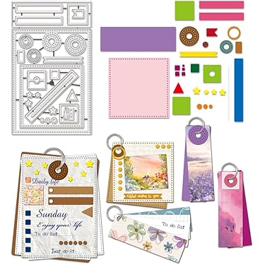 新品　ギフトカード　カッティングダイ Amazon.co.jp: カード作成用ダイカット6セット、ハッピー