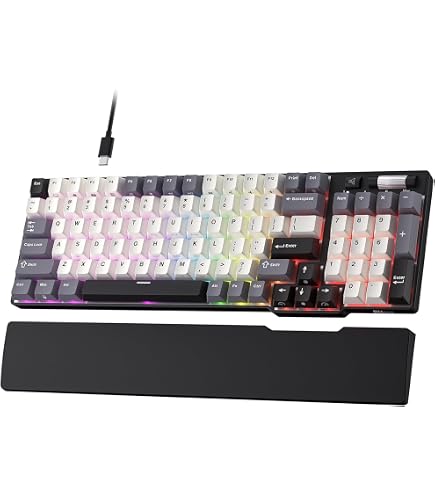 Amazon.co.jp: RK ROYAL KLUDGE C98 HE 8K Gaming Keyboard, Hall