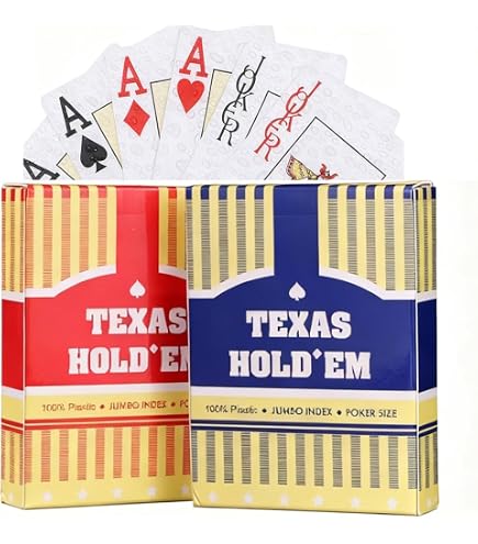 TEXAS HOLD'EM トランプ 100%プラスチック ポーカーサイズ Amazon.co.jp: ポーカー TEXAS HOLD`EM プラスチックトランプ ポーカー