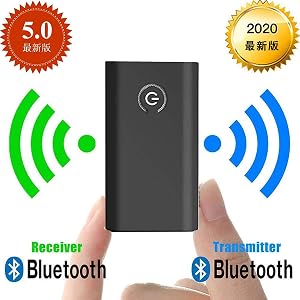 【令和2020最新版】Bluetooth トランスミッター レシーバー Bluetooth送信機 受信機 高音質 低遅延 一台二役 ワイヤレス オーディオ 3.5mmオーディオ