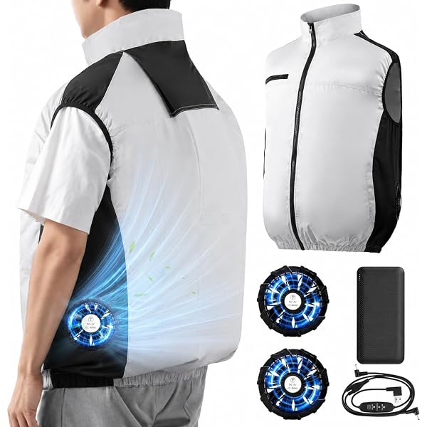 Amazon.co.jp: [roasicee] 【2025 空調作業服 ベスト 30000mAh大容量