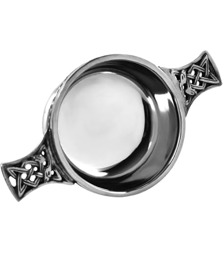 Wentworth Pewter Celtic Circle Quaich – Small Whisky Tasting Bowl, Handmade In UK, Burns Night Gift - View #8