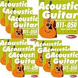 Ikebe Original Acoustic Guitar Strings “イケベ弦 アコースティックギター用 011-050” [Super Light Gauge/IKB-AGS-1150]×10セット