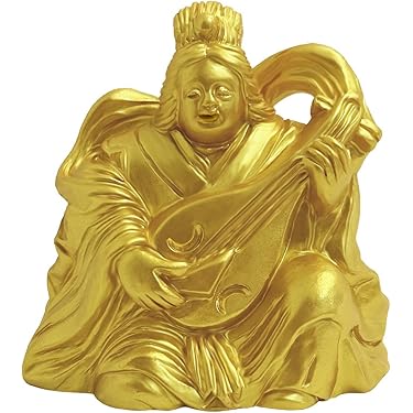 仏像 財宝天王仏像 家居 密教 供養仏像 開運 風水 招財 置物 工芸品 檀木仏像 八角台座 大日如来 眼入り 飛天光背【真言宗】 | 本尊・脇侍