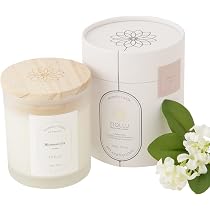 Amazon.co.jp: FIOLLU アロマキャンドル ジャスミン 230g Blossom Joy