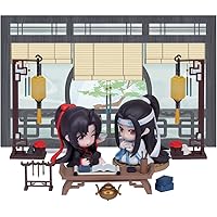 魔道祖師（まどうそし）春酌新翠シリーズ 魏無羨&藍忘機 豪華版Ver. ABS&PVC製 塗装済み完成品 Q版フィギュア アニメ周辺 公式グッズ